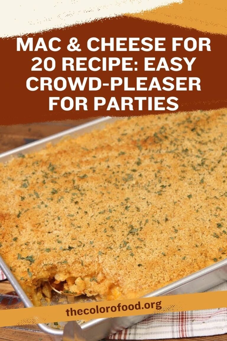 Mac & Cheese for 20 Recipe: Easy Crowd-Pleaser for Parties