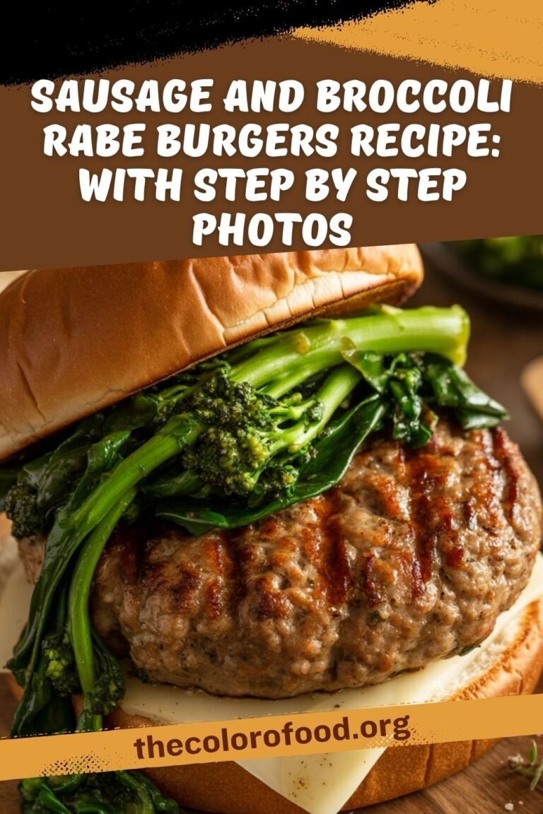 Sausage and Broccoli Rabe Burgers