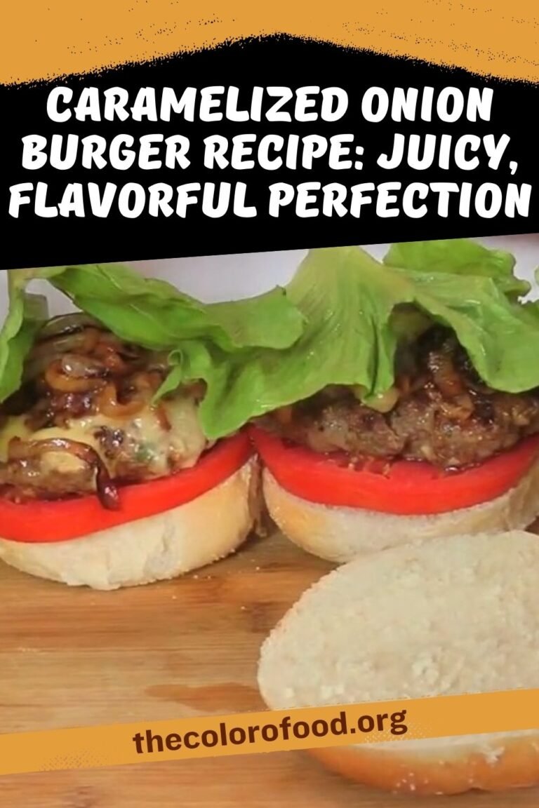 Caramelized Onion Burger