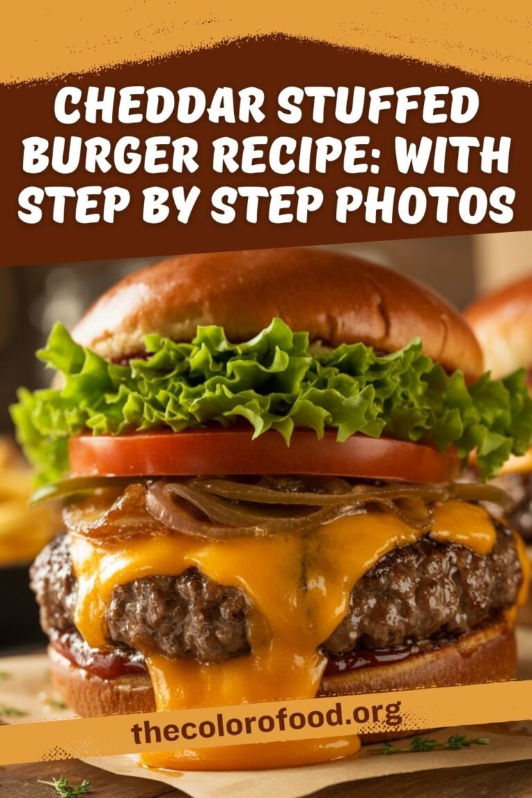 Cheddar Stuffed Burger