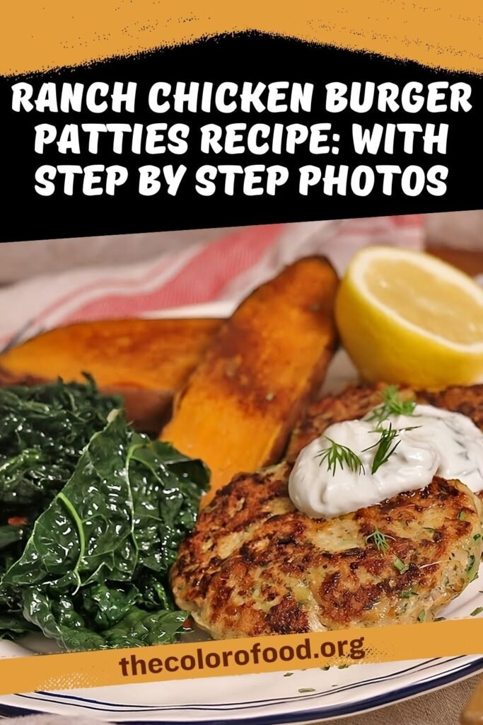 Ranch Chicken Burger Patties
