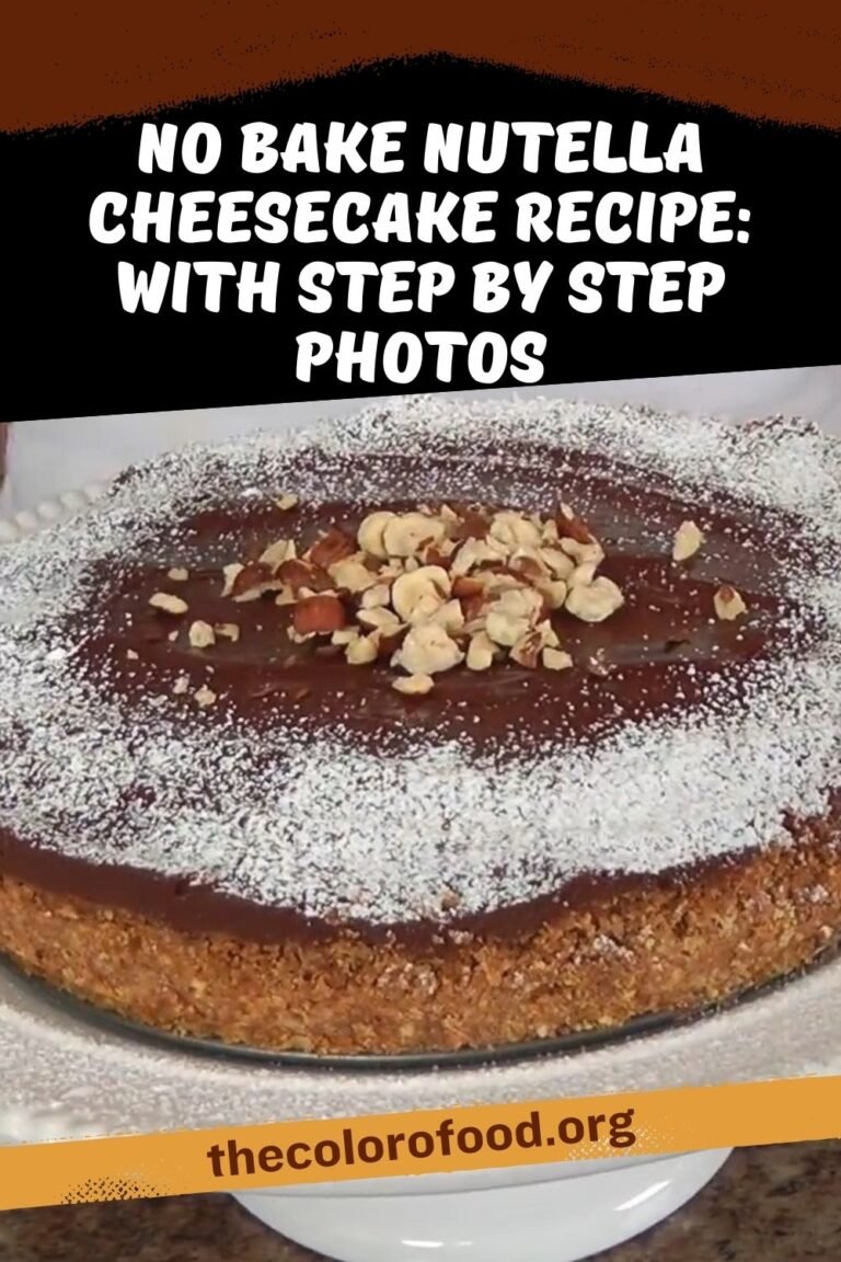 No Bake Nutella Cheesecake