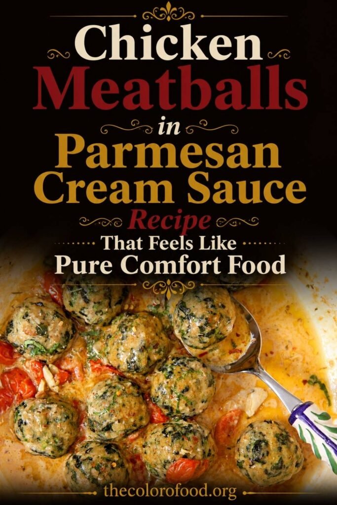 Chicken Meatballs in Parmesan Cream Sauce