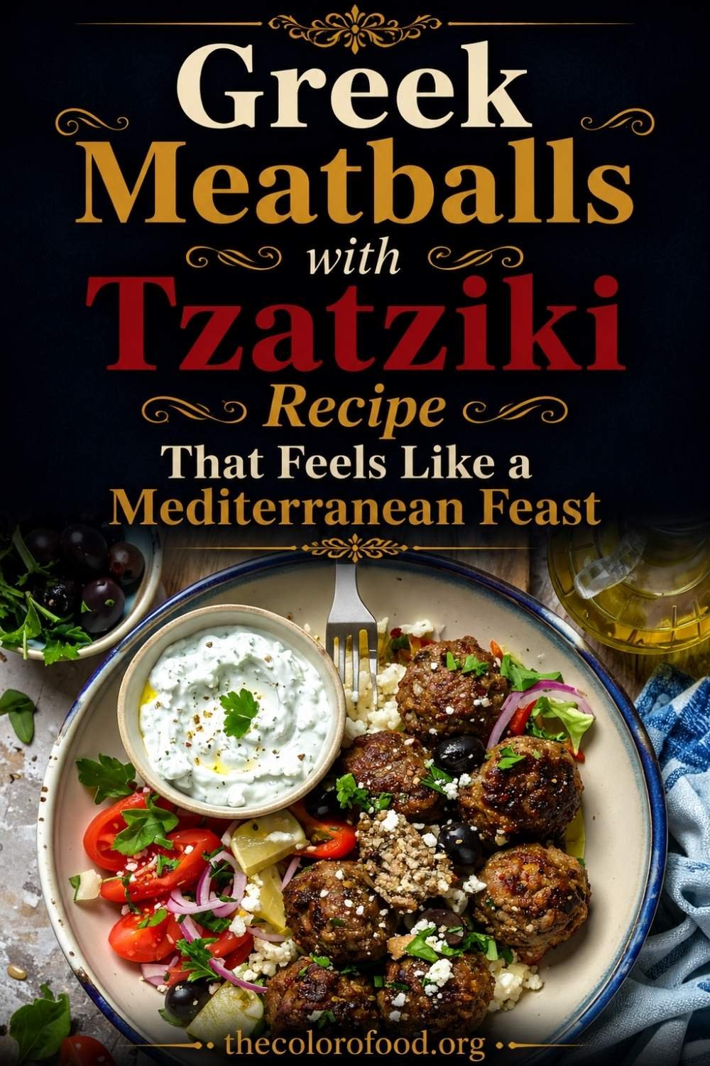 Greek Meatballs with Tzatziki Recipe That Feels Like a Mediterranean Feast at Home