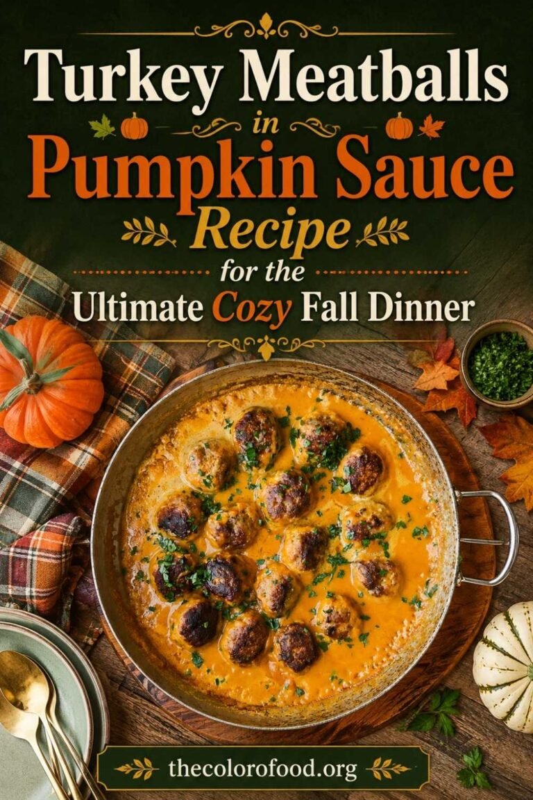 Turkey Meatballs in Pumpkin Sauce Recipe