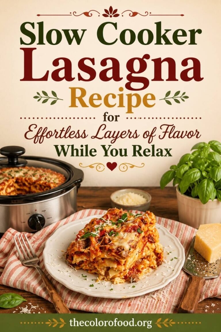 Slow Cooker Lasagna Recipe