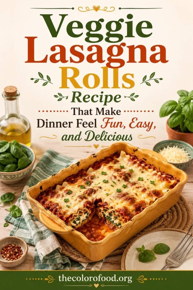 Veggie Lasagna Rolls Recipe