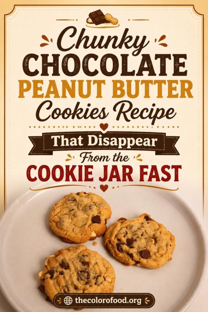 Chunky Chocolate Peanut Butter Cookies Recipe