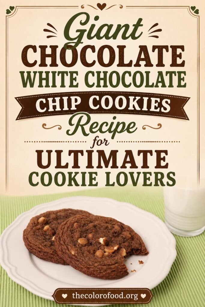 Giant Chocolate White Chocolate Chip Cookies