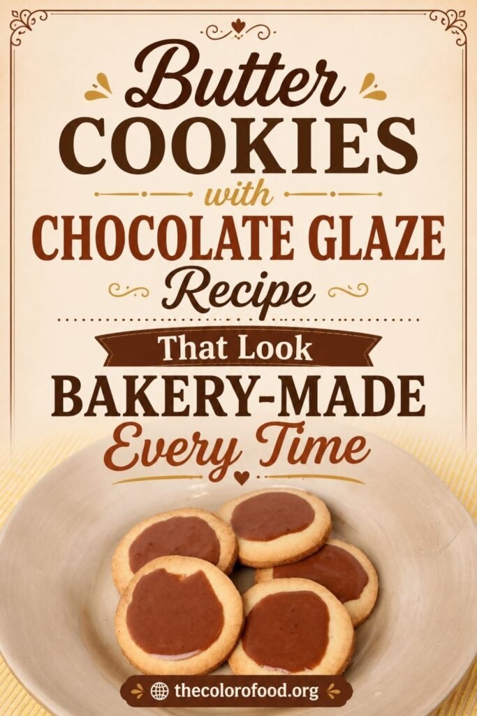 Butter Cookies with Chocolate Glaze Recipe