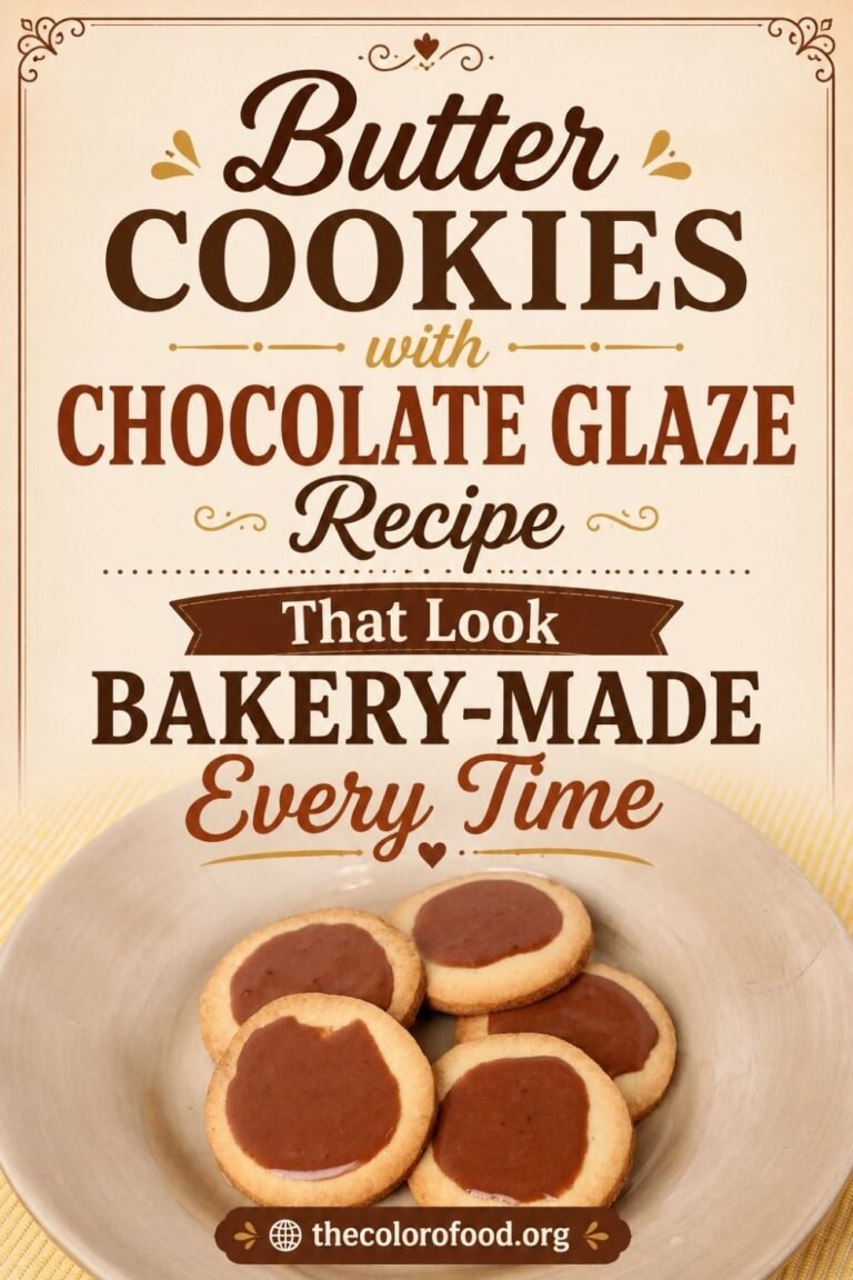 Butter Cookies with Chocolate Glaze Recipe