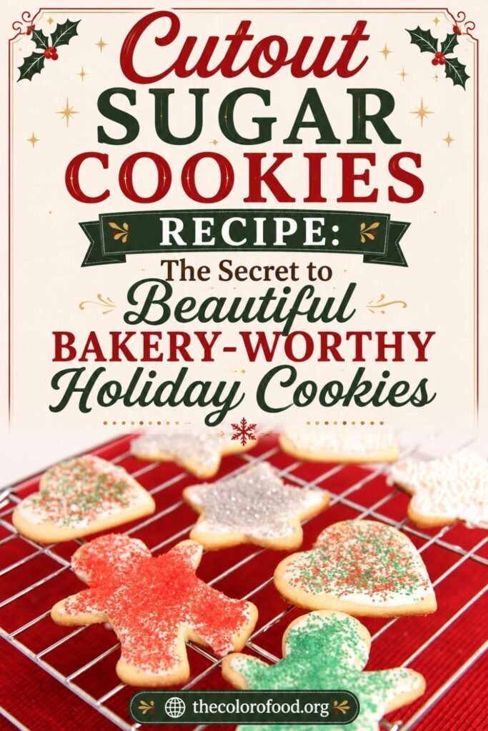 Cutout Sugar Cookies Recipe