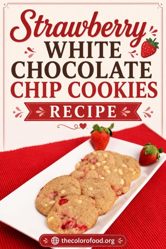 Strawberry White Chocolate Chip Cookies Recipe