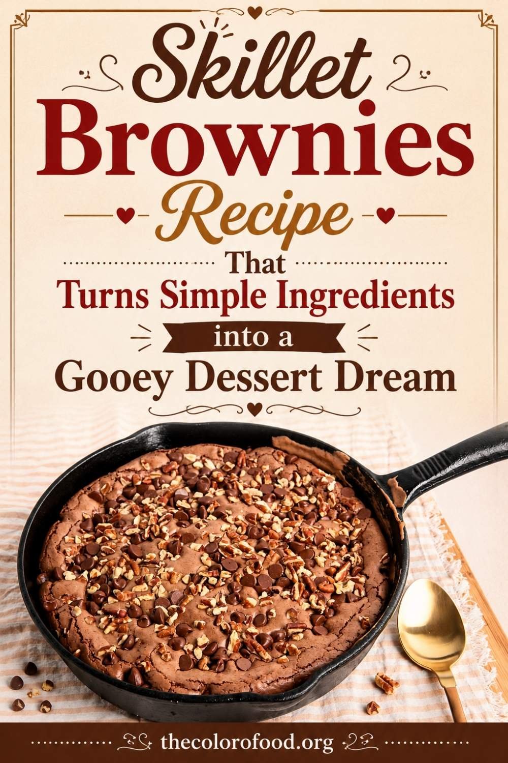Skillet Brownies Recipe That Turns Simple Ingredients into a Gooey Dessert Dream