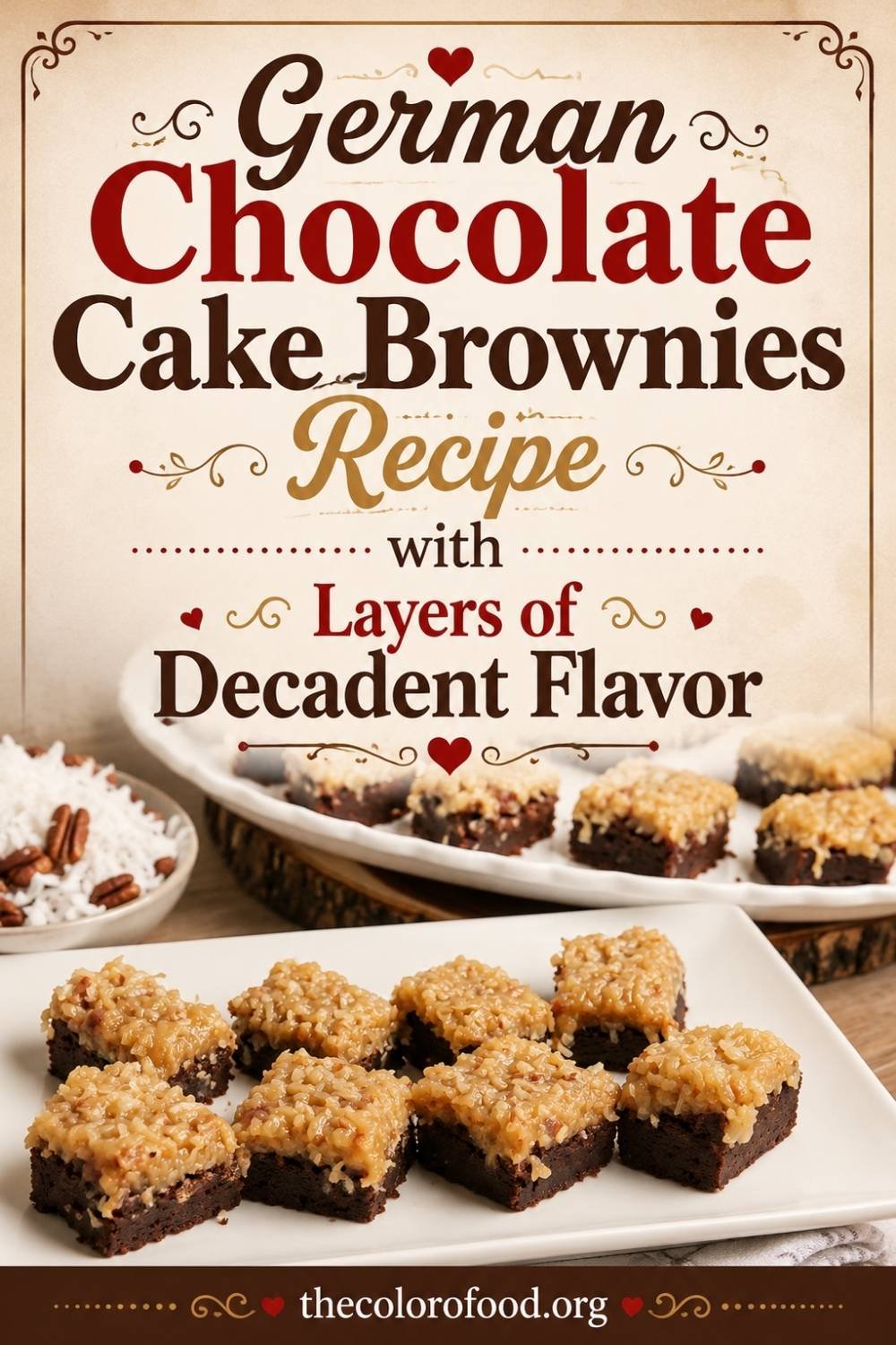 German Chocolate Cake Brownies Recipe with Layers of Decadent Flavor