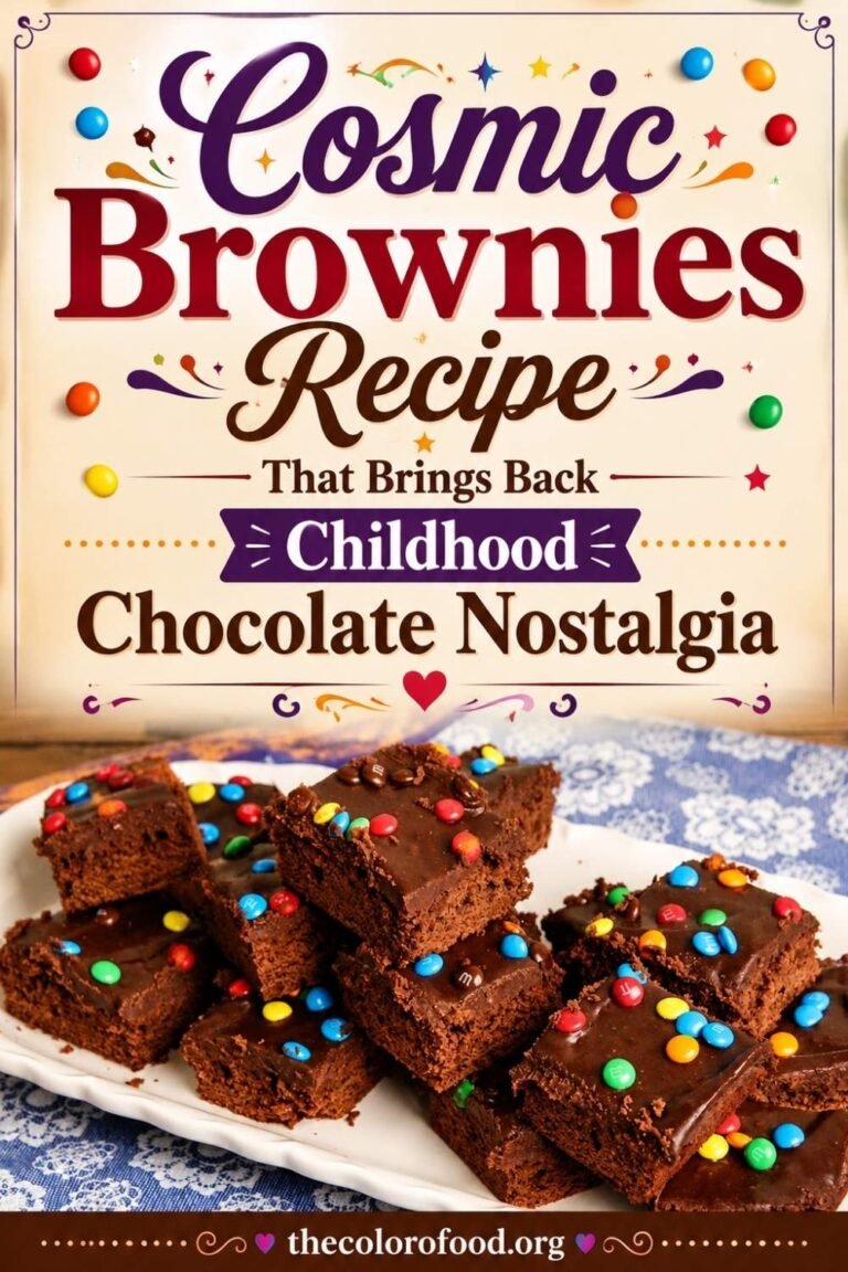 Cosmic Brownies Recipe