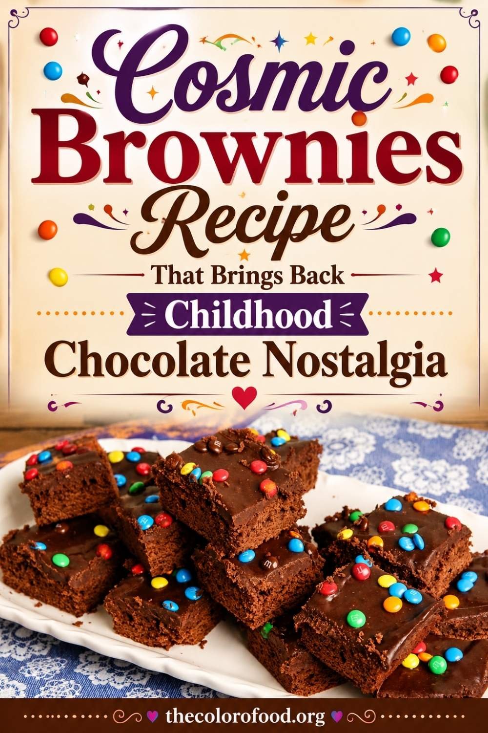 Cosmic Brownies Recipe That Brings Back Childhood Chocolate Nostalgia