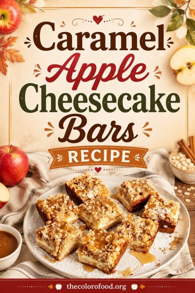 Caramel Apple Cheesecake Bars Recipe