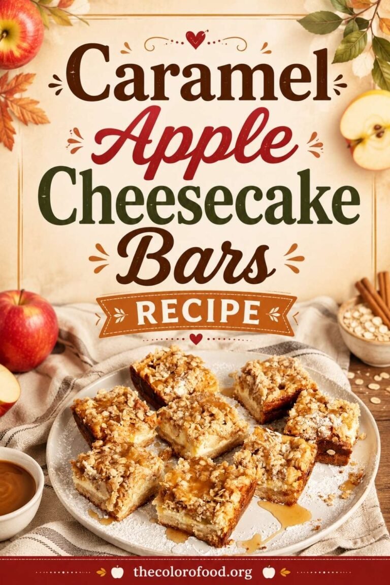 Caramel Apple Cheesecake Bars Recipe