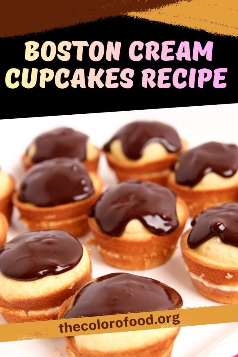 Boston Cream Cupcakes Recipe