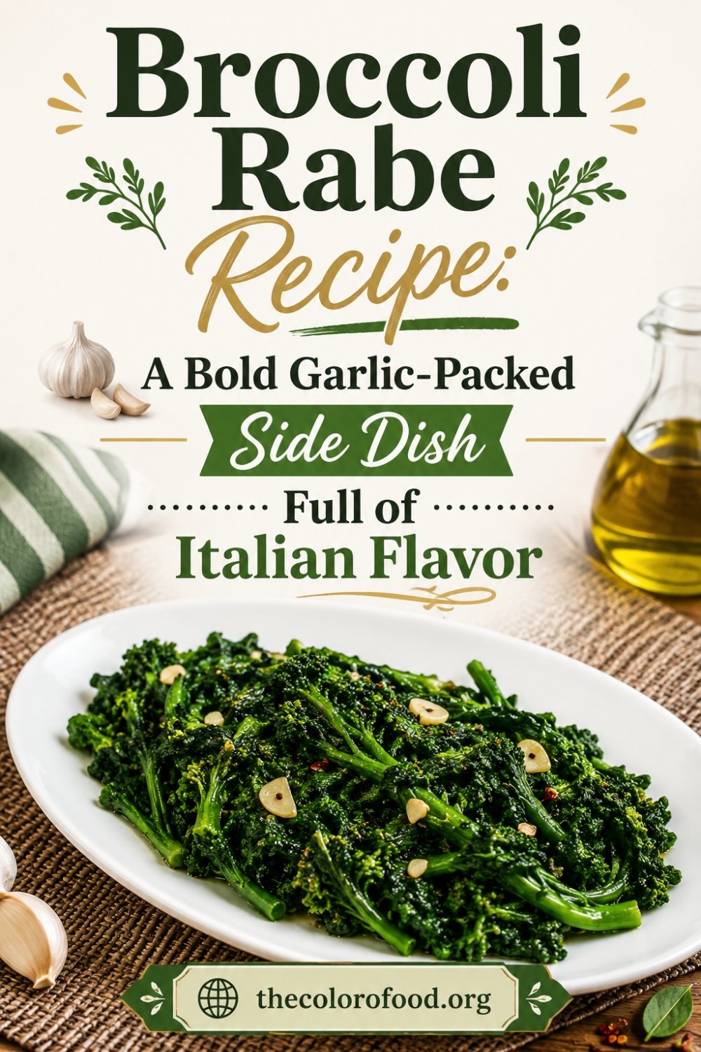 Broccoli Rabe Recipe: A Bold Garlic-Packed Side Dish Full of Italian ...