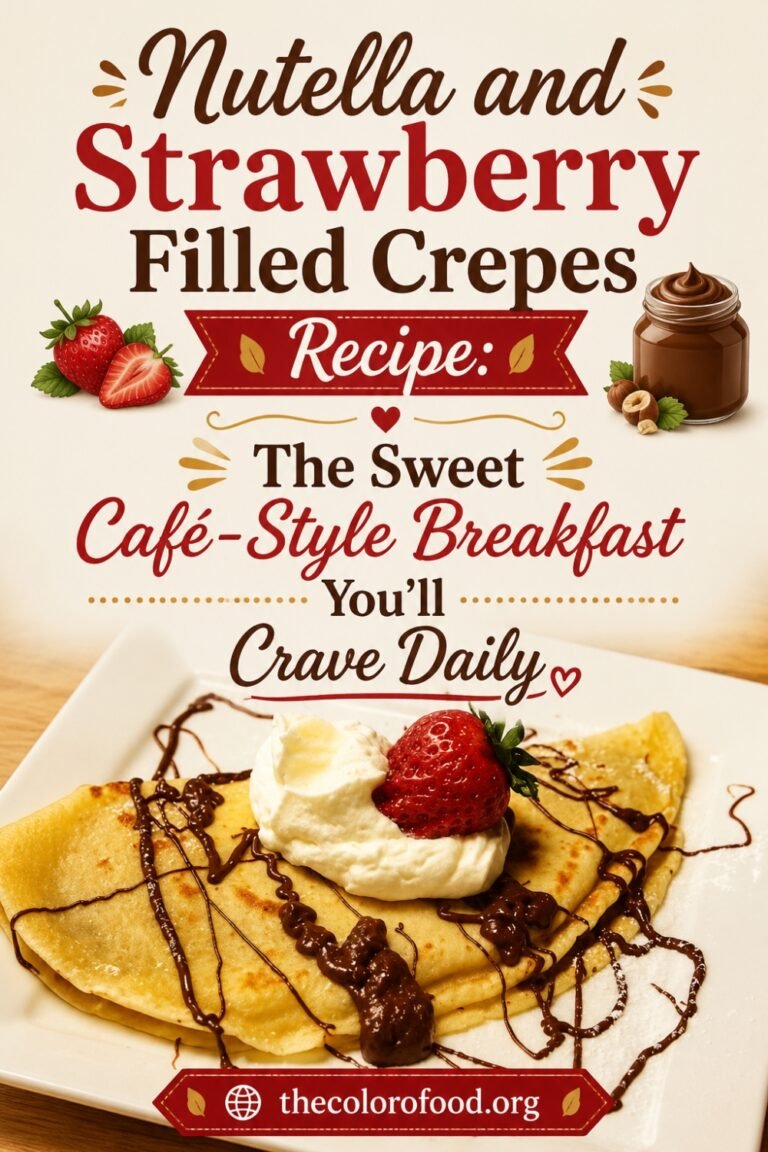 Nutella and Strawberry Filled Crepes Recipe