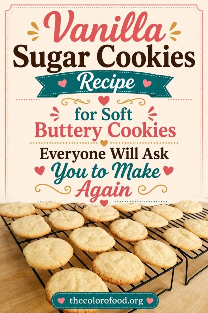 Vanilla Sugar Cookies Recipe