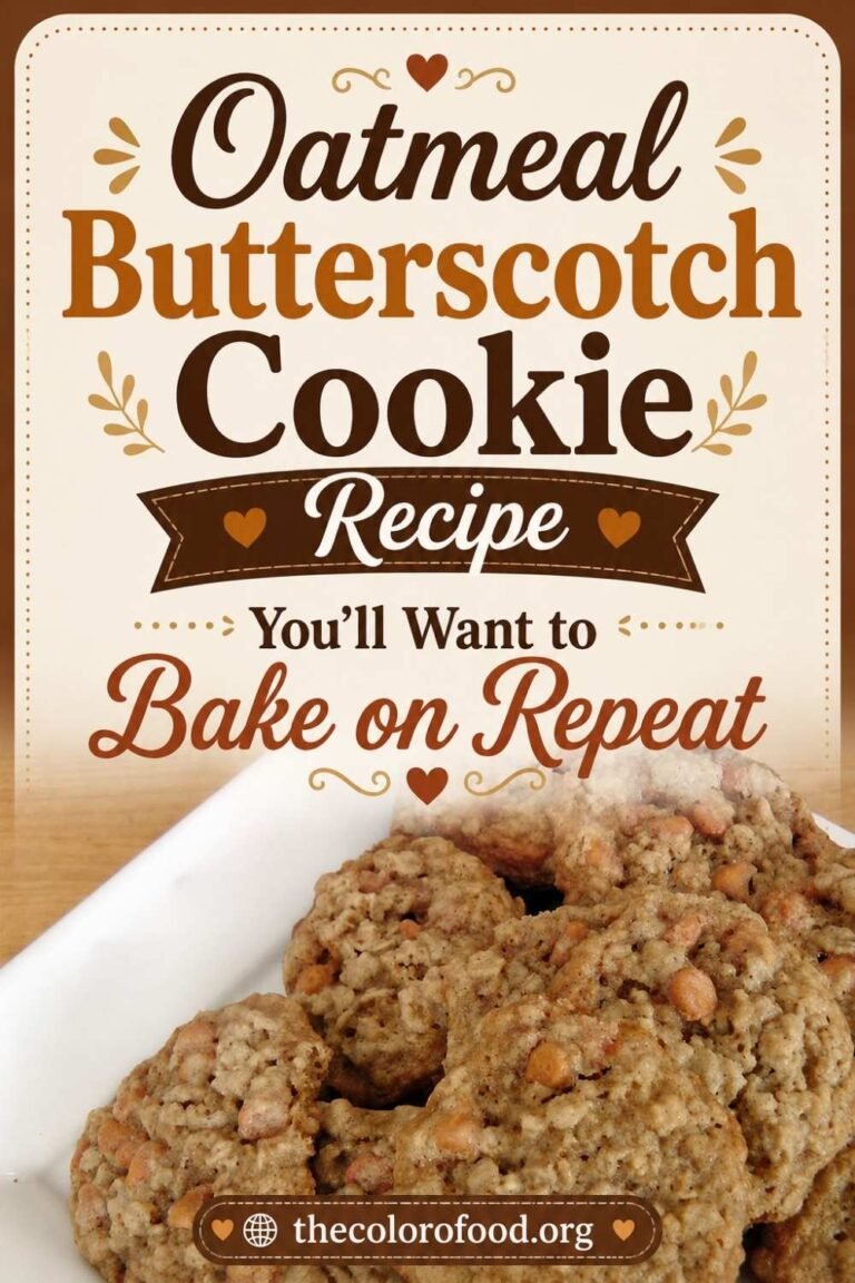 Oatmeal Butterscotch Cookie Recipe
