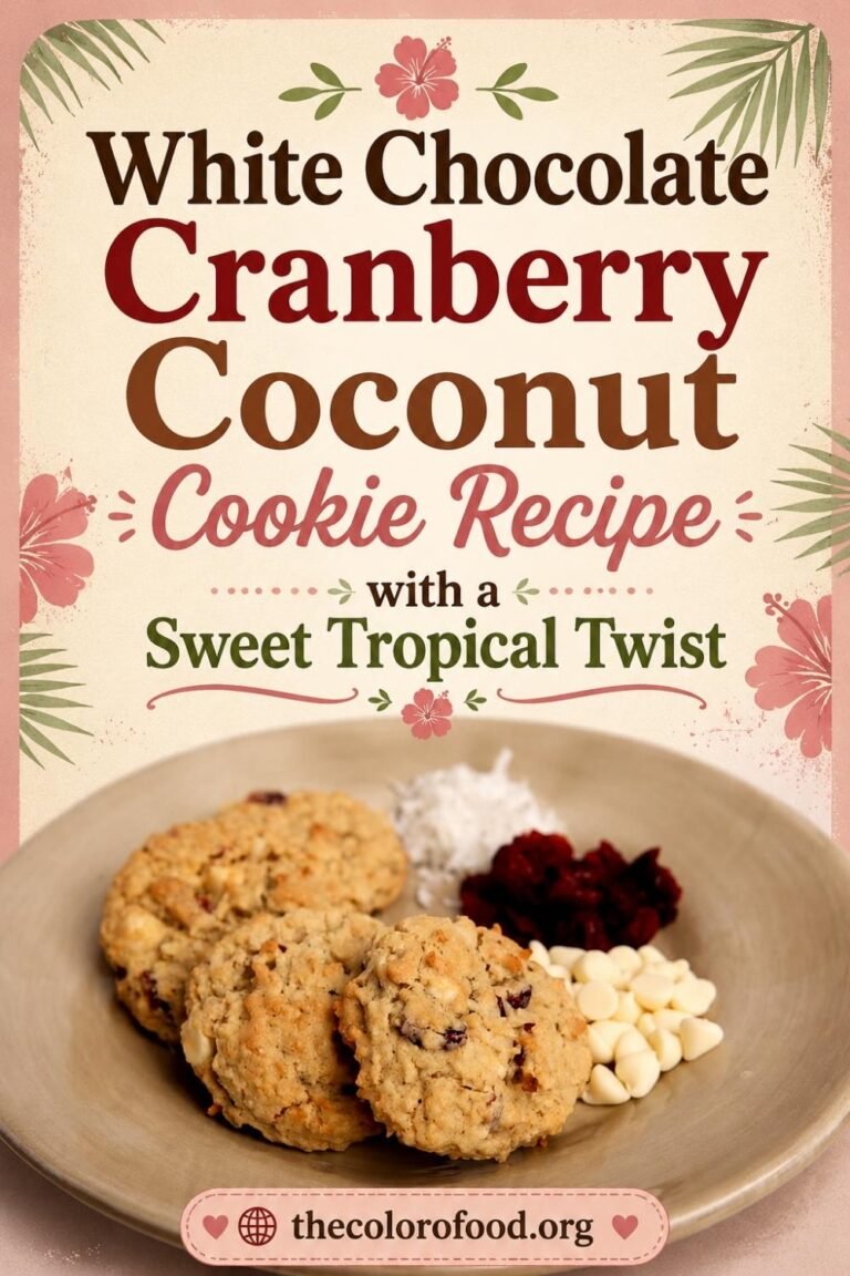 White Chocolate Cranberry Coconut Cookie Recipe