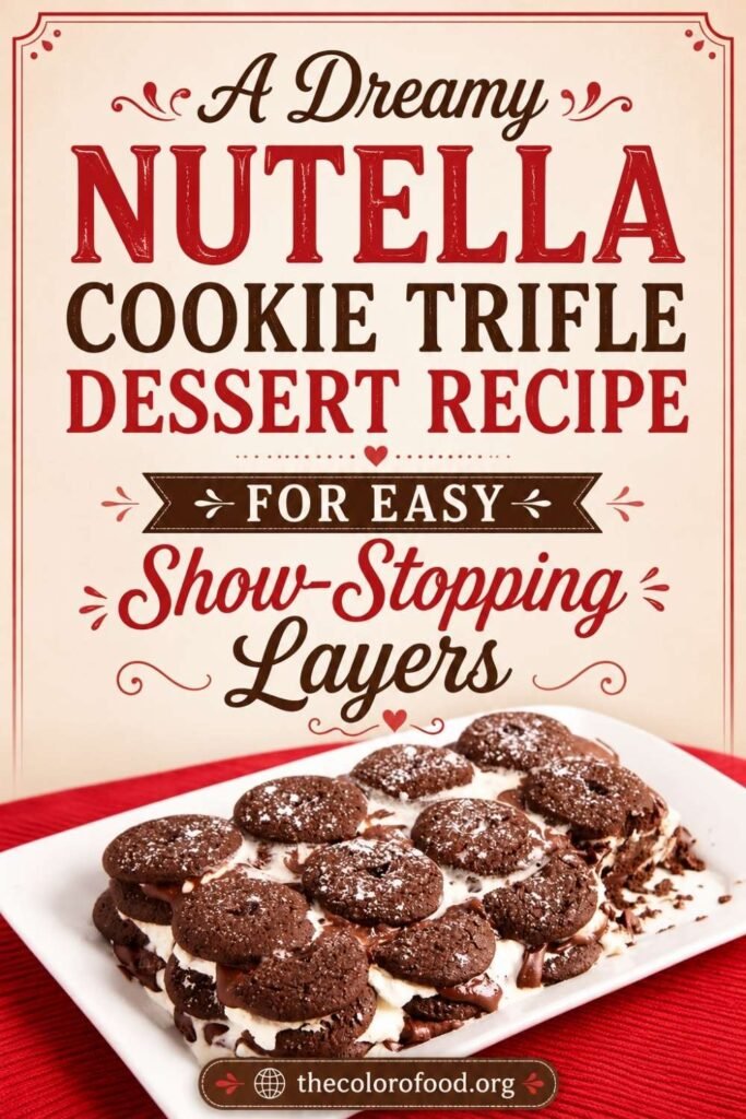 Nutella Cookie Trifle Dessert Recipe