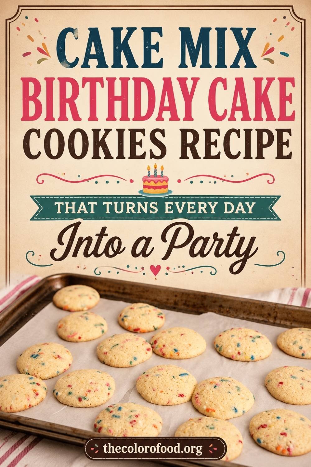 Cake Mix Birthday Cake Cookies Recipe That Turns Every Day Into a Party