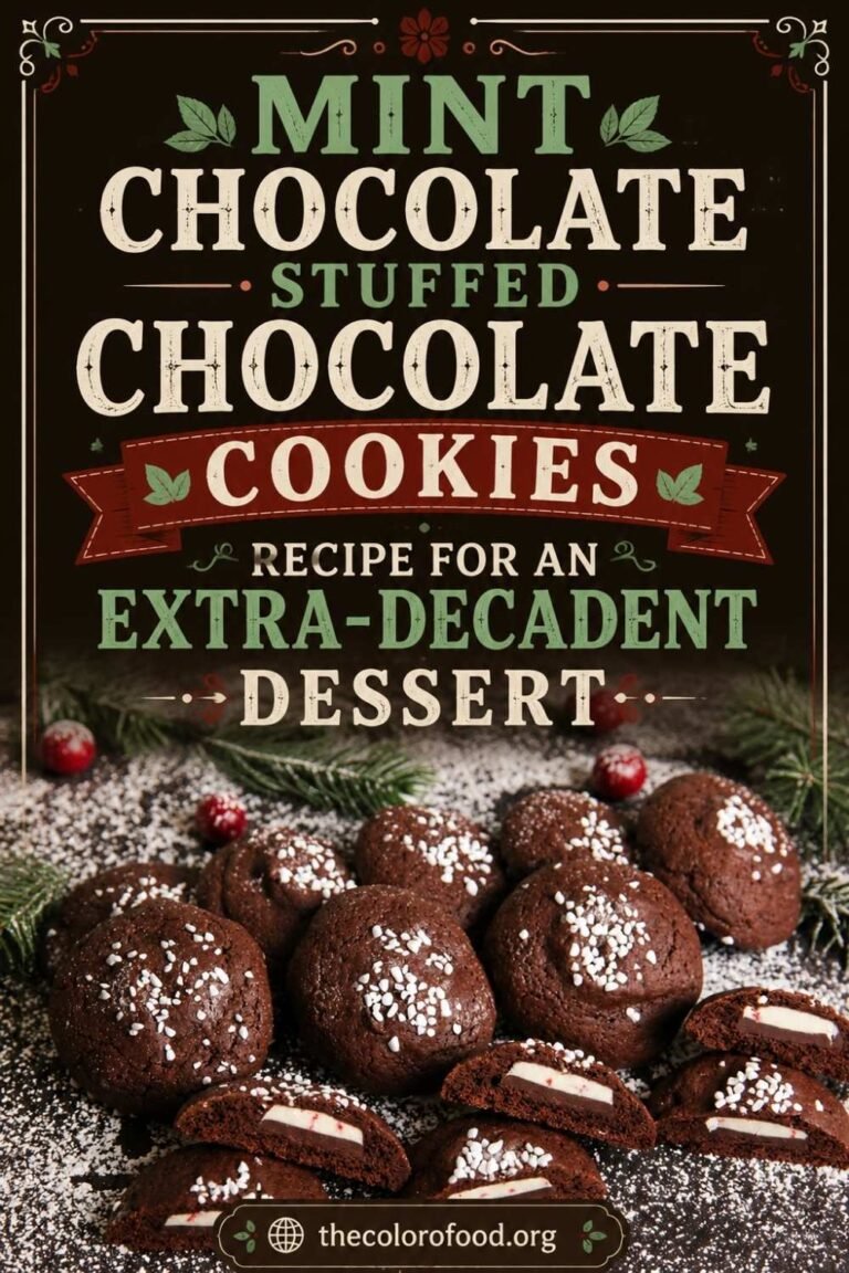 Mint Chocolate Stuffed Chocolate Cookies Recipe