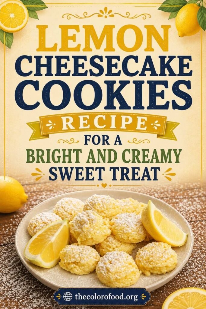 Lemon Cheesecake Cookies Recipe