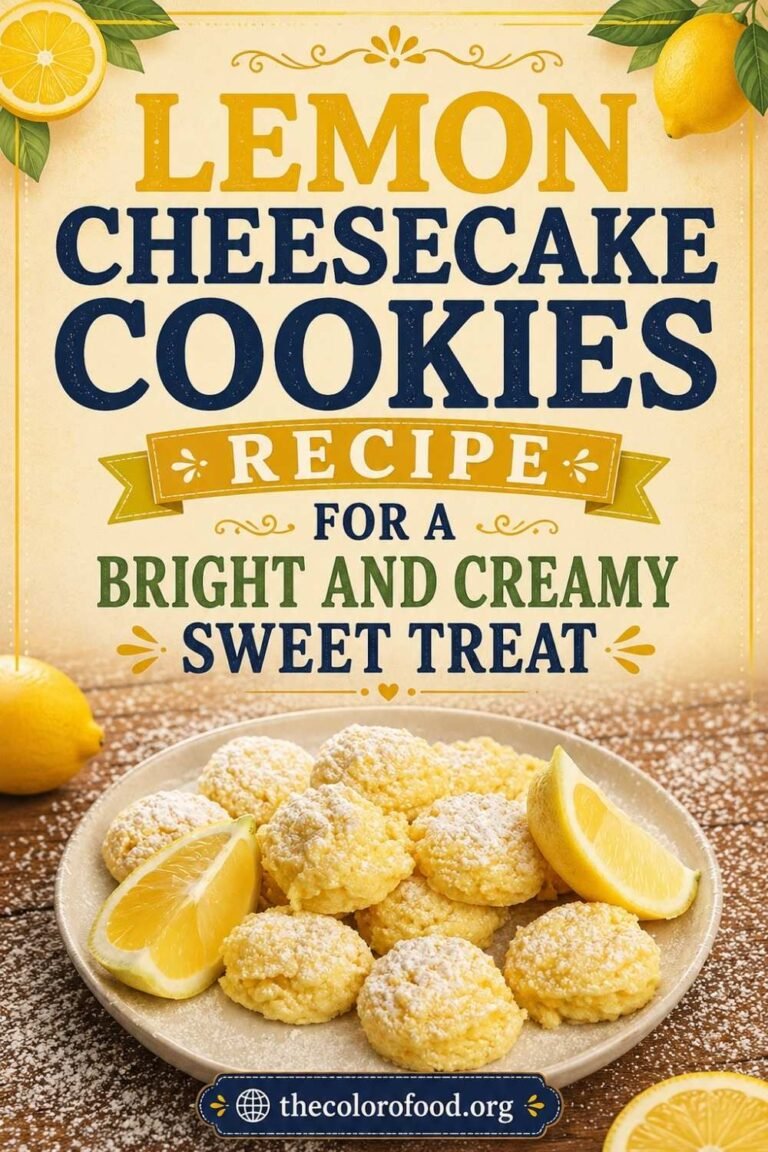 Lemon Cheesecake Cookies Recipe