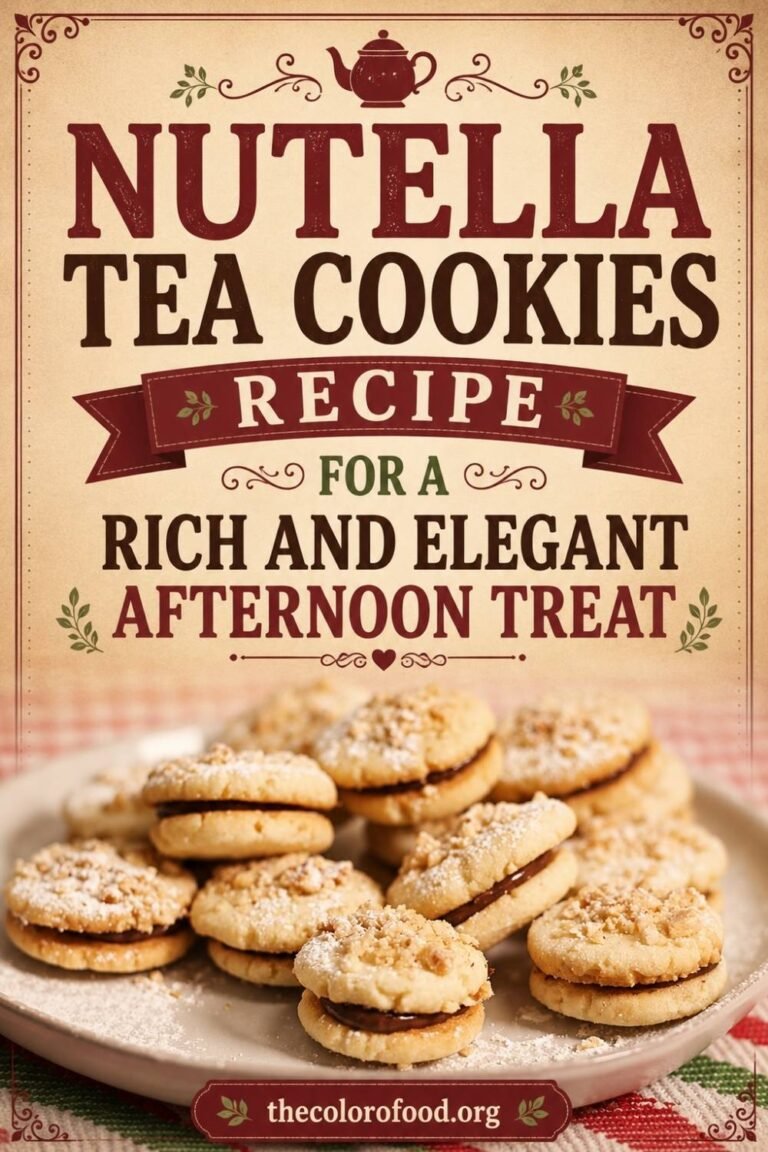 Nutella Tea Cookies Recipe