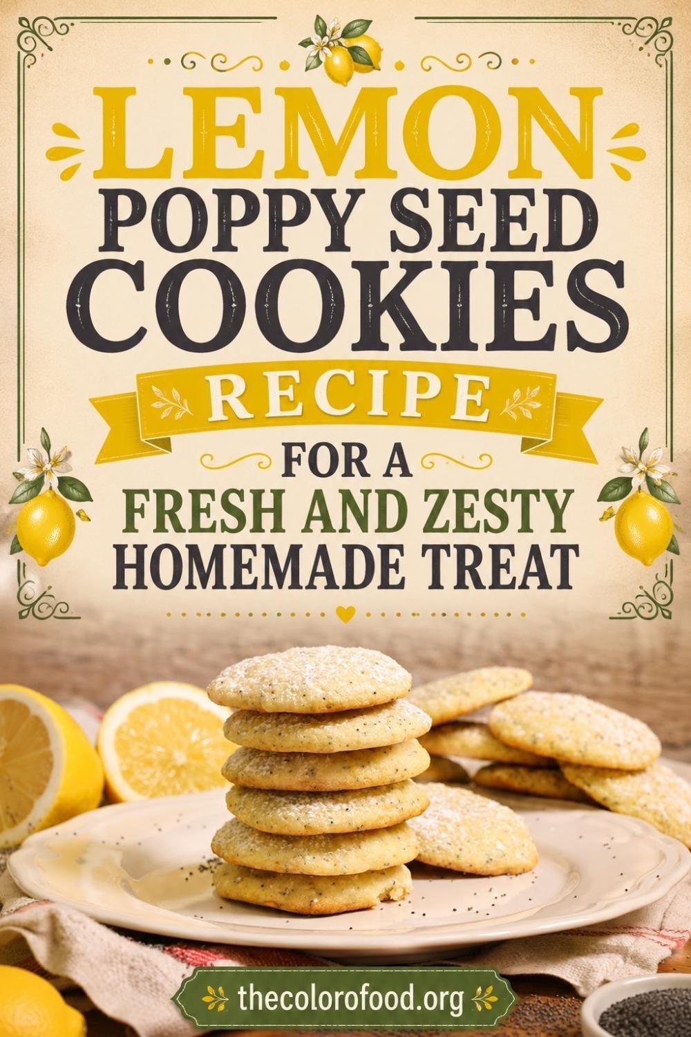 Lemon Poppy Seed Cookies Recipe for a Fresh and Zesty Homemade Treat